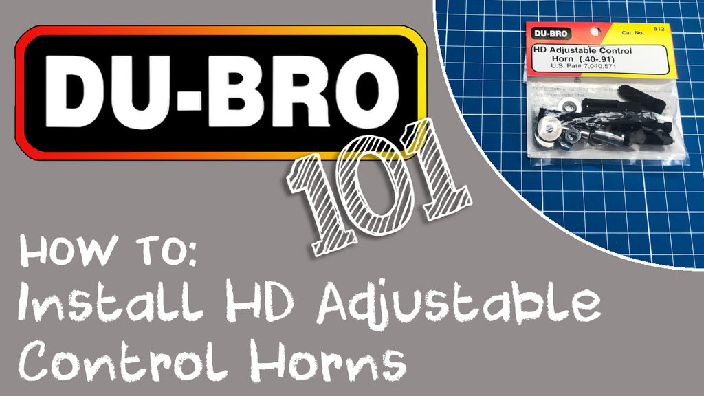 Du-Bro 101 – How To Install HD Adjustable Control Horns on RC Airplanes