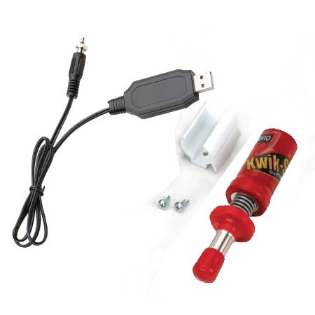 Du-Bro 666 Kwik Start - Accenditore Per Candele Glow Plug - Per Motori Modellismo, Con Caricabatterie E Clip