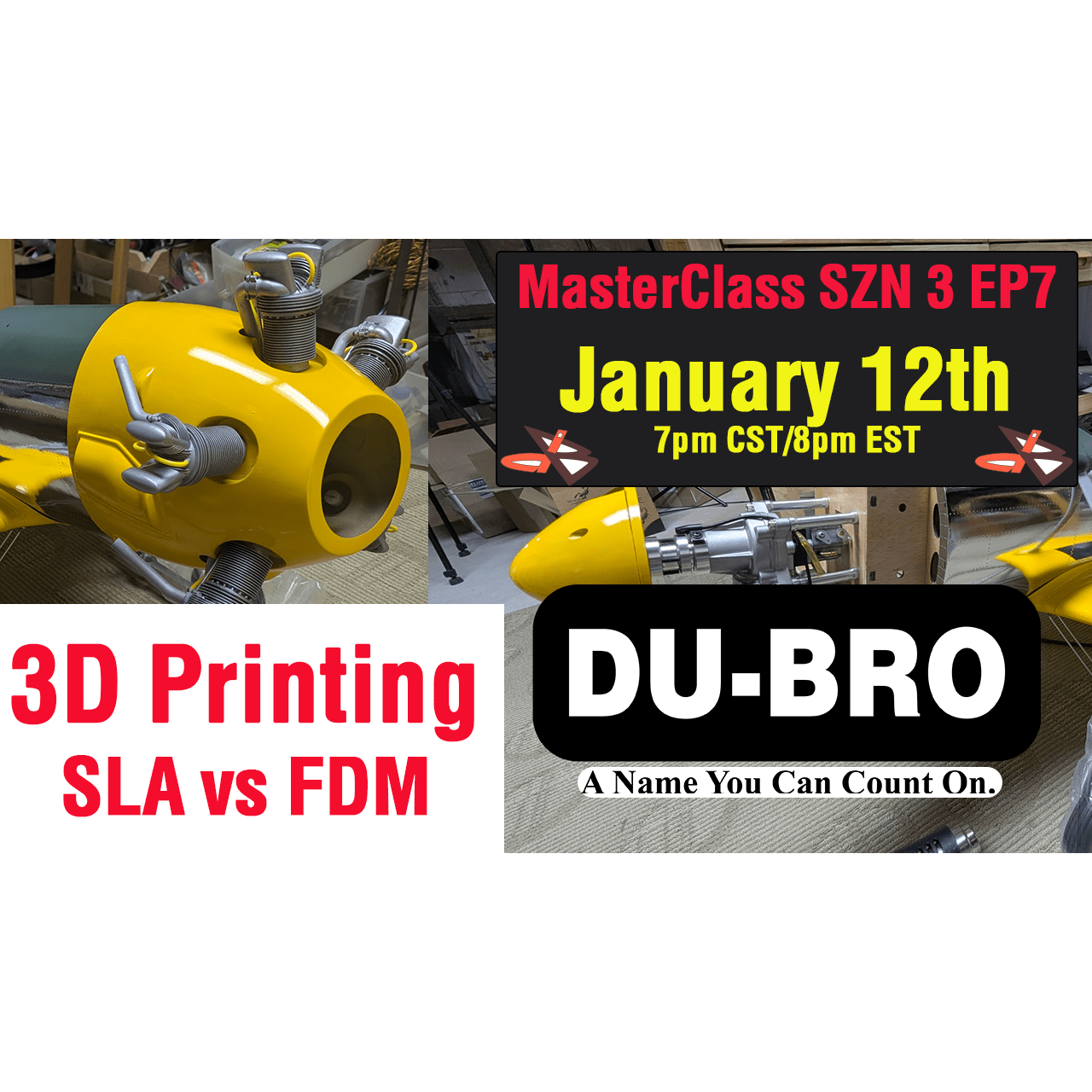 Masterlass SZN 3 EP7- FDM vs. SLA 3D Printing – Choosing the Right Tool for the Job - DU-BRO RC