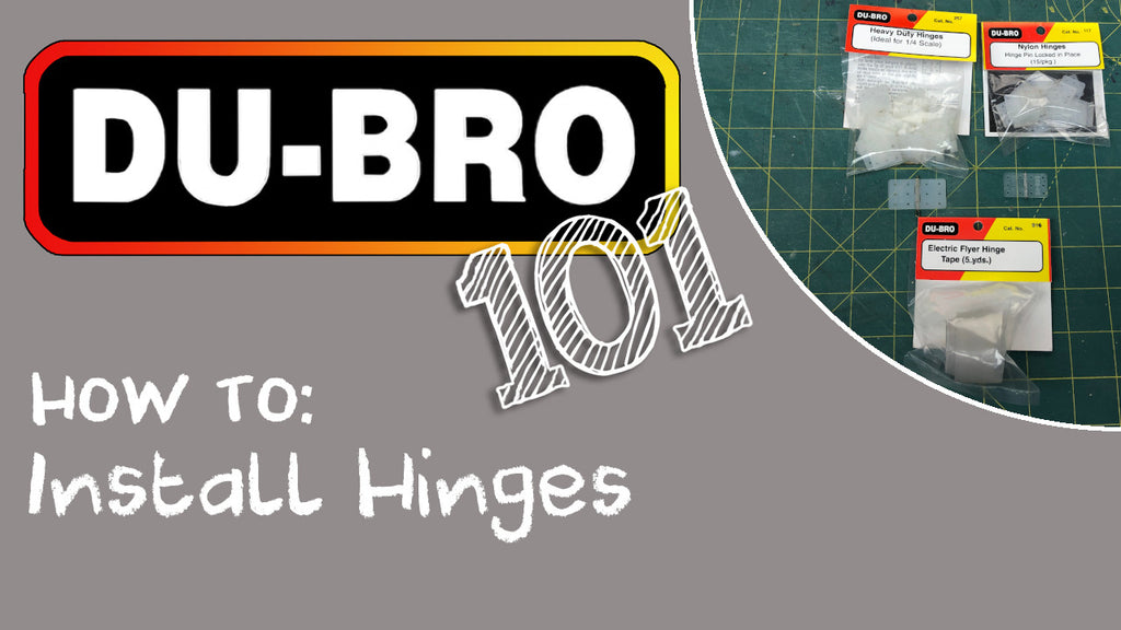 Du-Bro 101 – How To Install Hinges on RC airplanes