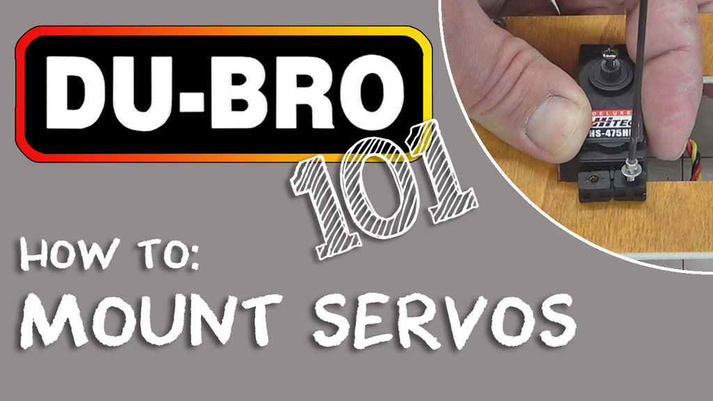 Du-Bro 101 - Servo Mounting for RC Airplanes, Cars, Boats, or Helicopters